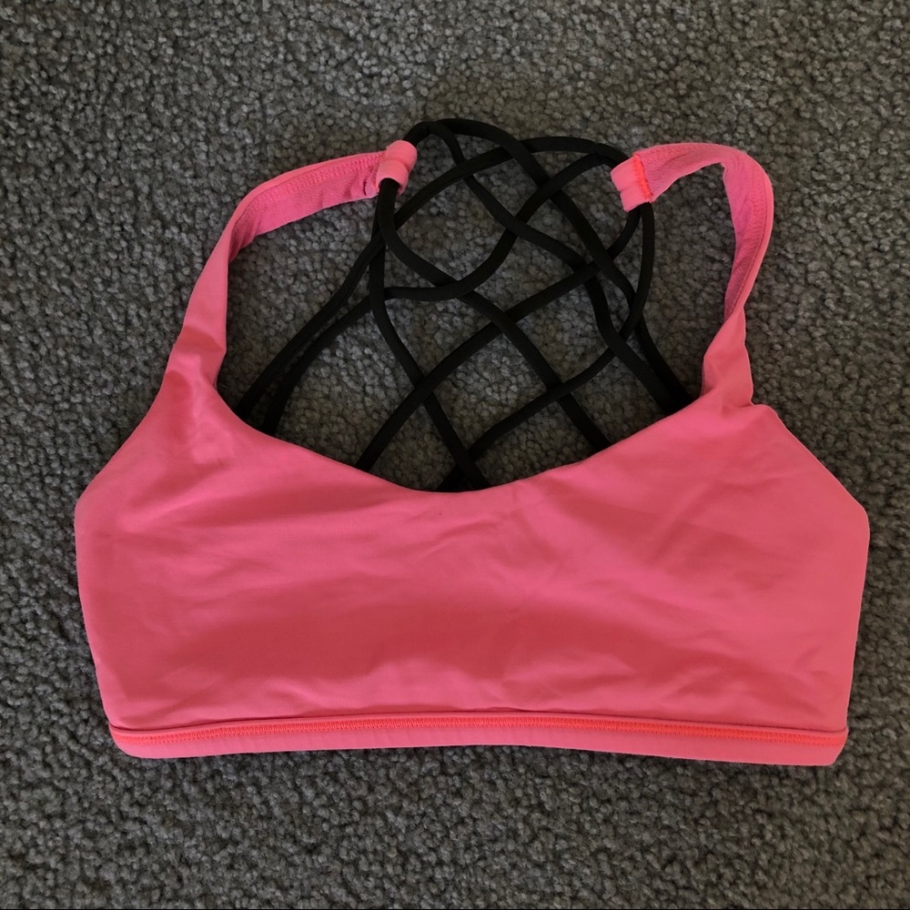 Lululemon sports bra - Pink and Green - 4